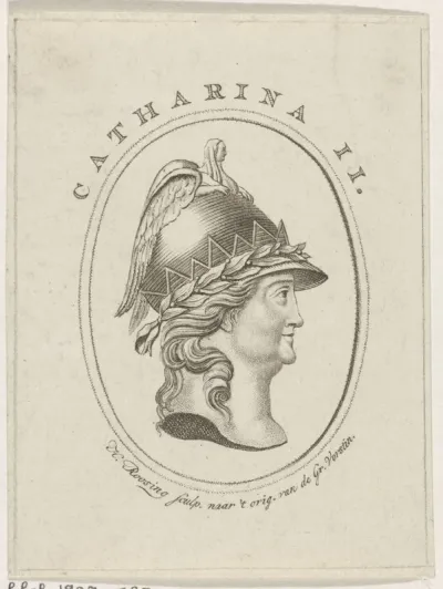 Portret van Catharina II de Grote, tsarina van Rusland