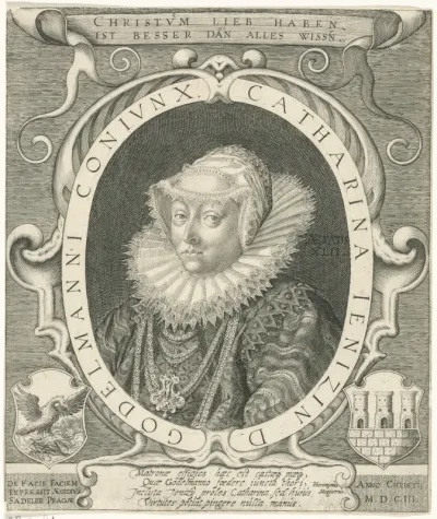 Portret van Catharina Jenizin Gödelmann