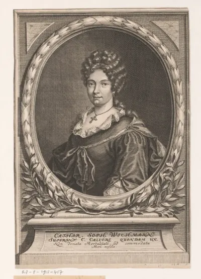 Portret van Catharina Sophia Calvör