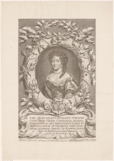 Portret van Catherina Agatha von Rappollstein