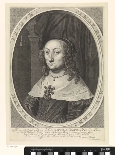 Portret van Catherina Charlotta, paltsgravin van Palts-Neuburg