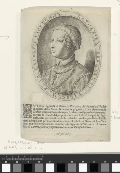 Portret van Catherina Visconti