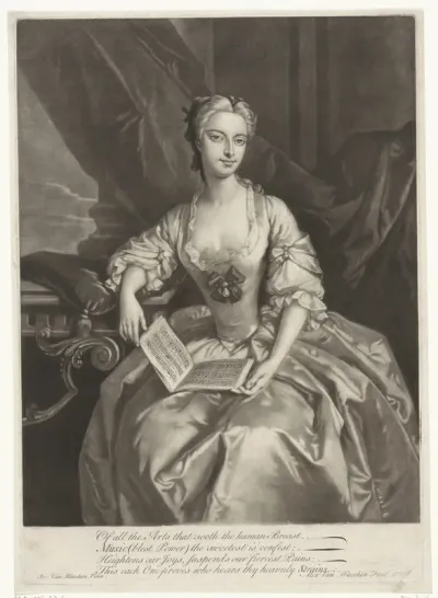 Portret van Catherine Clive