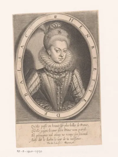 Portret van Catherine Henriette de Balzac d'Entragues markiezin van Verneuil