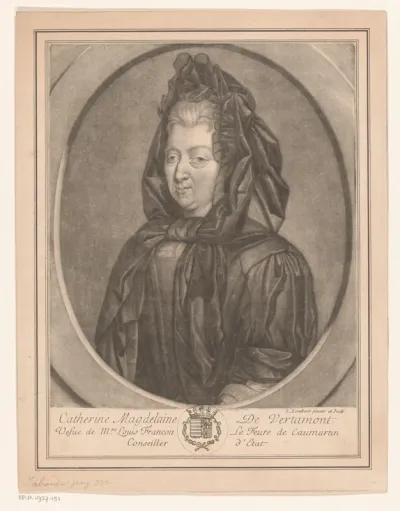 Portret van Catherine Madeleine de Vertamont