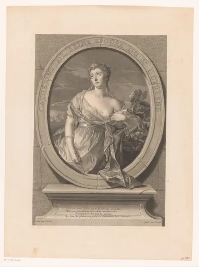 Portret van Catherine-Marie-Jeanne Quinault-Dufresne in de rol van Dido