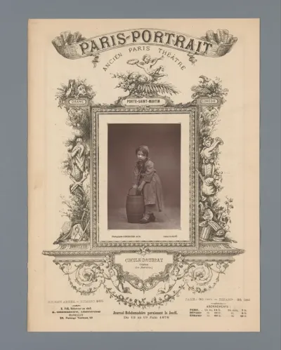 Portret van Cécile Daubray