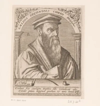 Portret van Celio Secondo Curione