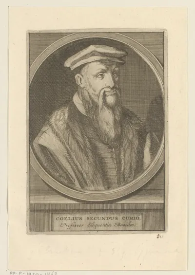Portret van Celio Secundo Curione