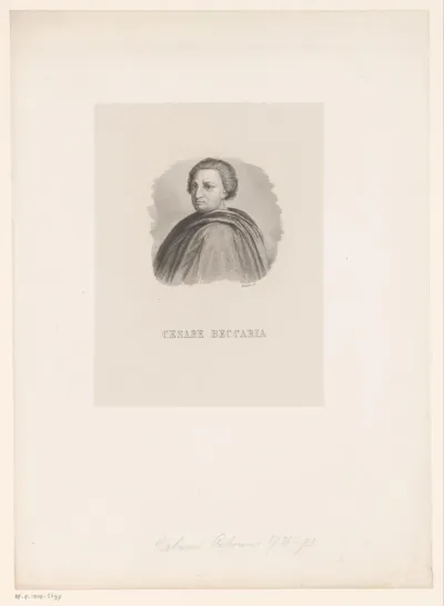Portret van Cesare Beccaria