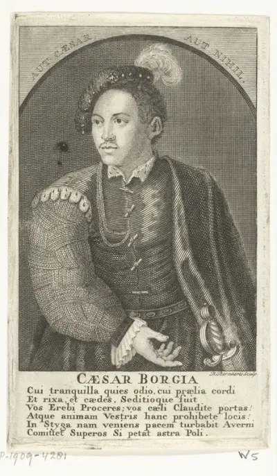 Portret van Cesare Borgia