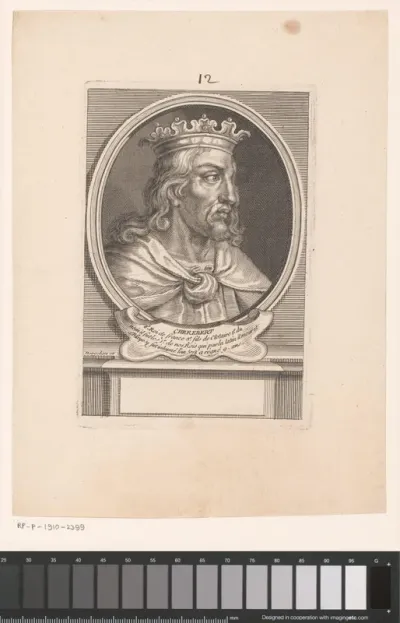 Portret van Charibert I, koning der Franken