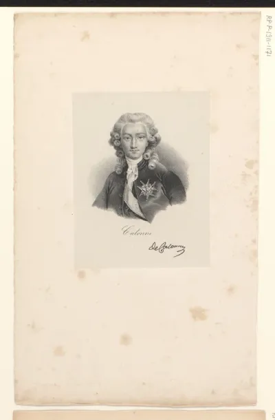 Portret van Charles-Alexandre de Calonne