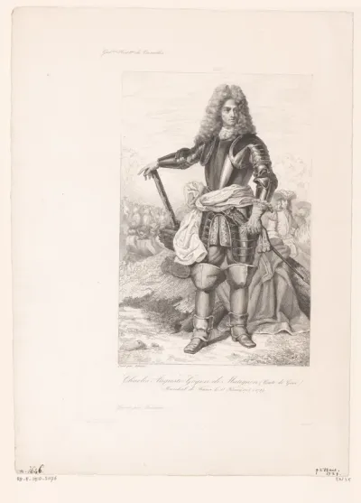 Portret van Charles Auguste de Goyon de Matignon
