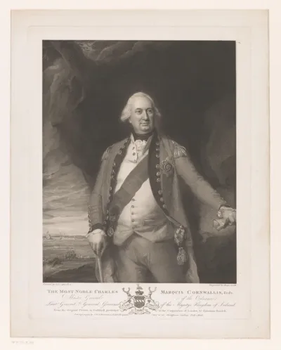 Portret van Charles Cornwallis