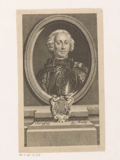 Portret van Charles de Fieux de Mouhy