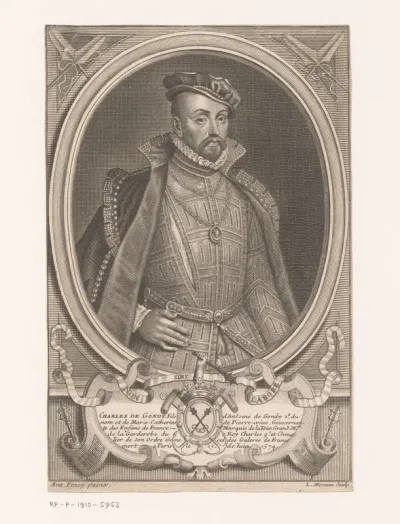 Portret van Charles de Gondi