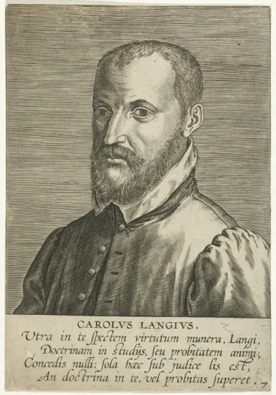 Portret van Charles de Langhe