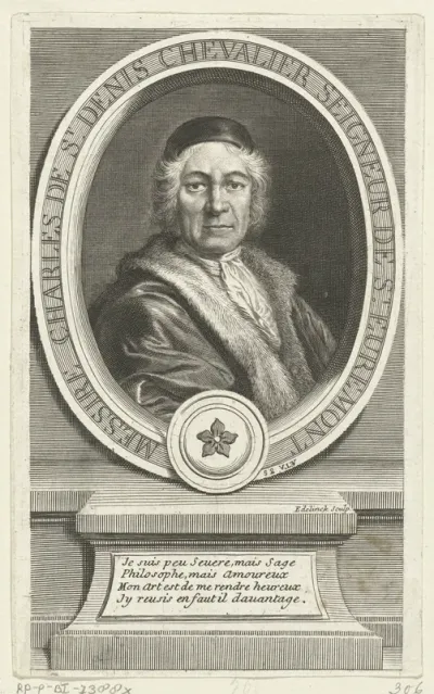 Portret van Charles de Saint-Évremond
