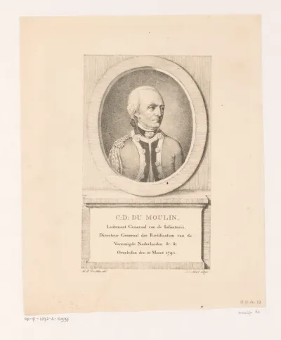 Portret van Charles Diederik du Moulin