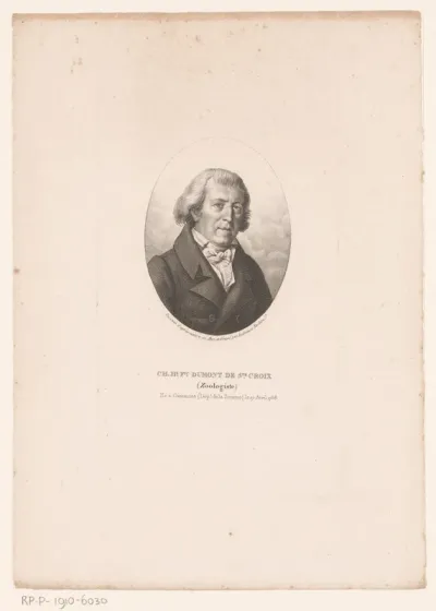 Portret van Charles Dumont de Sainte-Croix