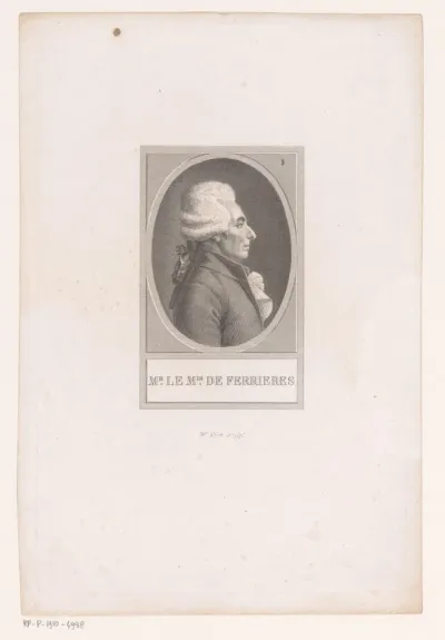 Portret van Charles Elie de Ferrières de Marsay