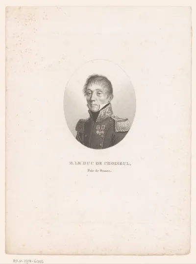 Portret van Charles-Félix de Choiseul-Praslin