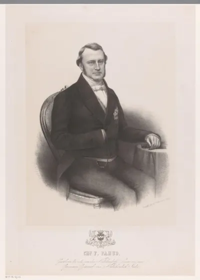 Portret van Charles Ferdinand Pahud de Mortanges