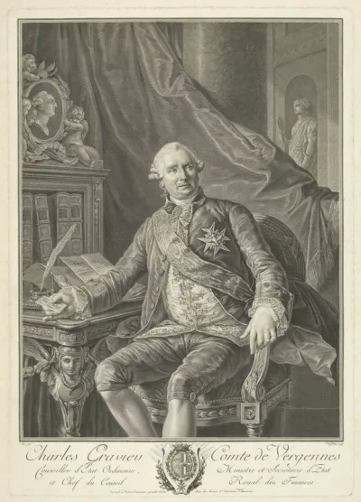 Portret van Charles Gravier, graaf van Vergennes