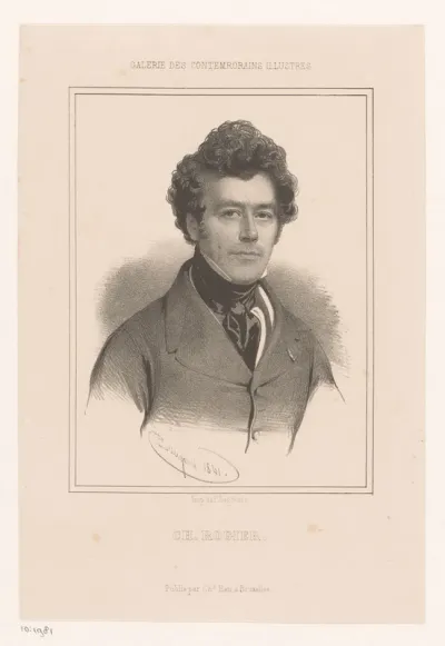 Portret van Charles Latour Rogier