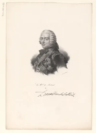 Portret van Charles Louis Auguste Fouquet de Belle-Isle