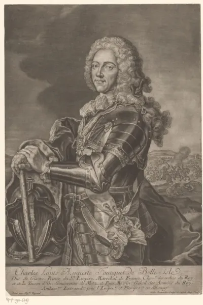 Portret van Charles Louis Auguste Fouquet de Belle-Isle