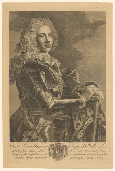 Portret van Charles Louis Auguste Fouquet