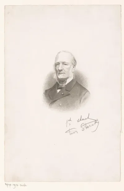 Portret van Charles Louis Ruelens