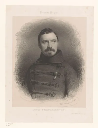 Portret van Charles Louis Verboeckhoven