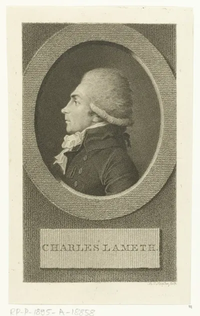 Portret van Charles Malo François Lameth