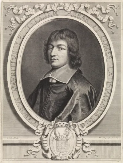 Portret van Charles-Maurice le Tellier, abt van Lagny