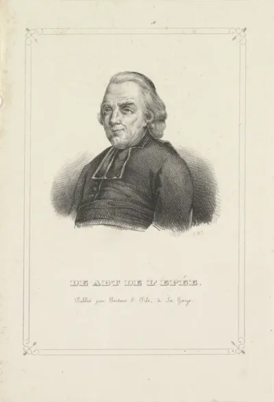 Portret van Charles-Michel de l'Épée