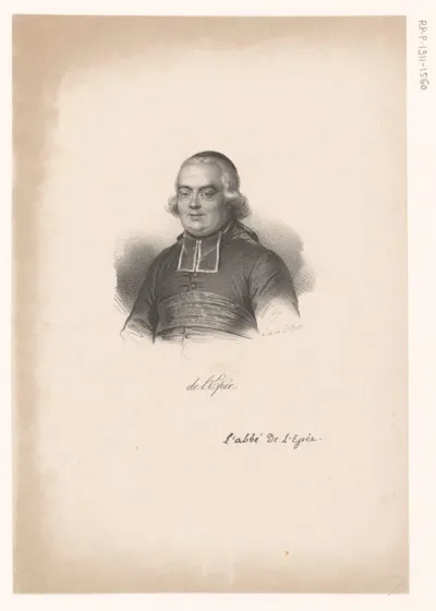 Portret van Charles-Michel de L'Épée