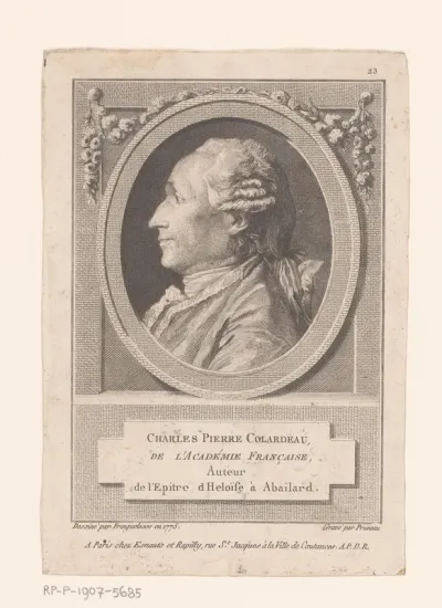 Portret van Charles-Pierre Colardeau