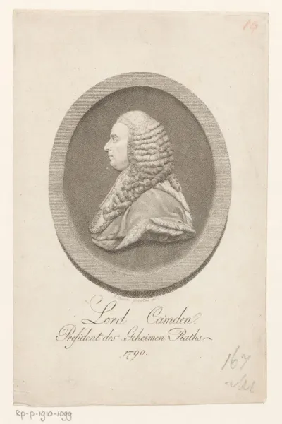 Portret van Charles Pratt Camden
