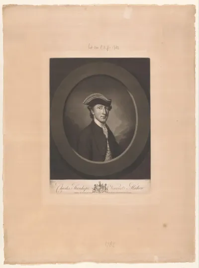 Portret van Charles Stanhope