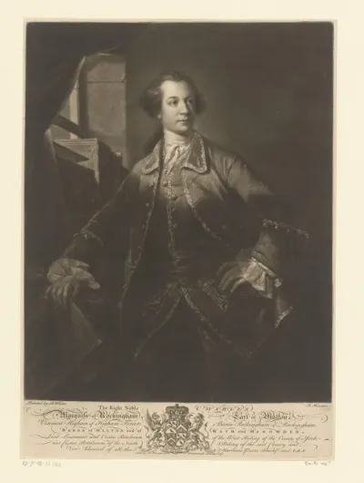 Portret van Charles Watson-Wentworth