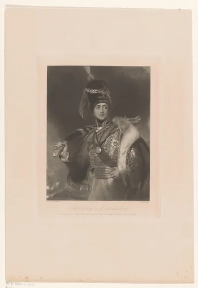 Portret van Charles William Vane gekleed als Charles William Stewart