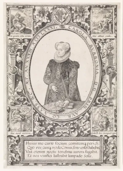 Portret van Charlotte de Bourbon