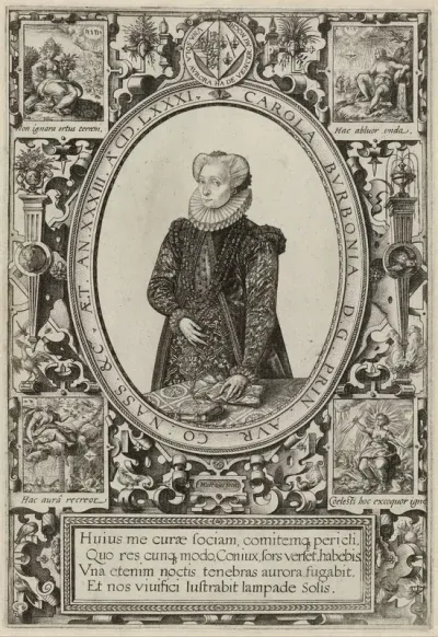 Portret van Charlotte de Bourbon