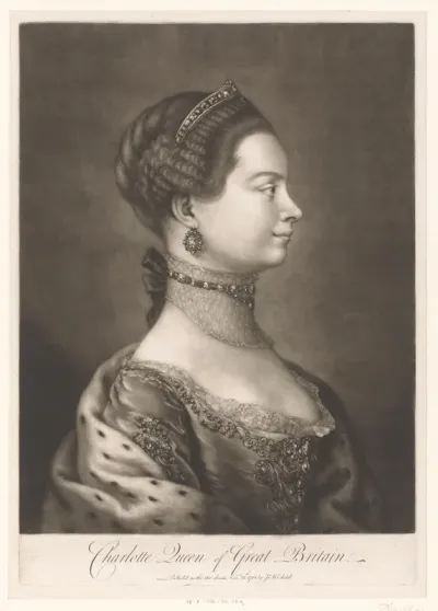 Portret van Charlotte van Mecklenburg