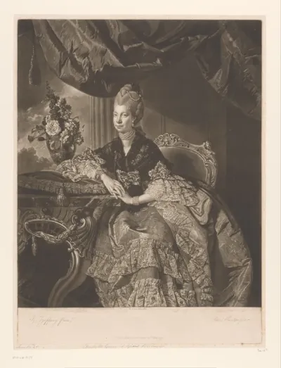 Portret van Charlotte van Mecklenburg-Strelitz