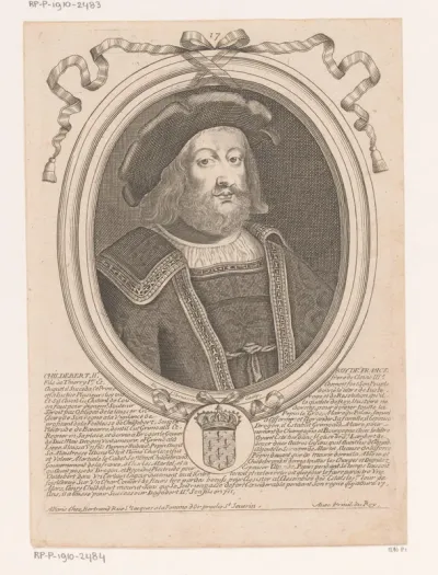 Portret van Childebert II