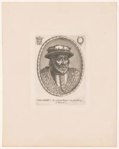 Portret van Childebert II van Frankrijk